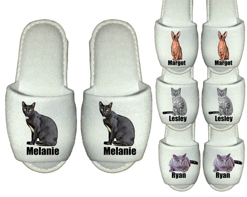 Personalised cat slippers - personalised,