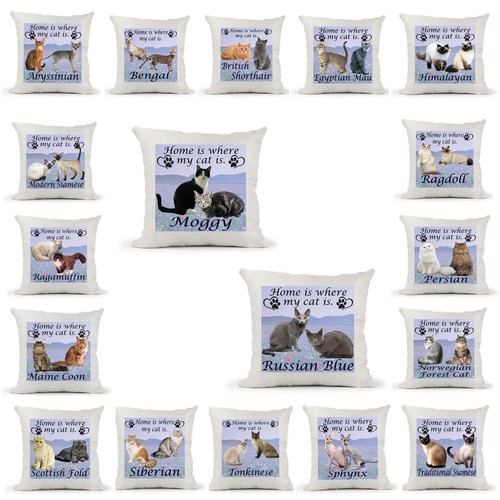 Cat cushion cover home - cushion,