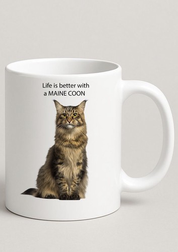 Furry cat mug gift - gift, kitten