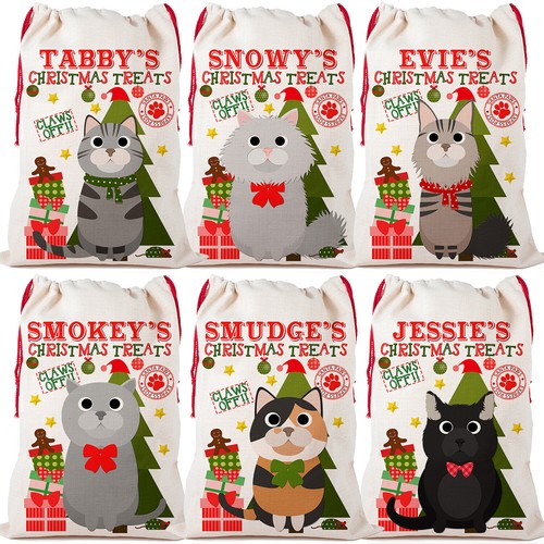 Personalised cat christmas - cat,