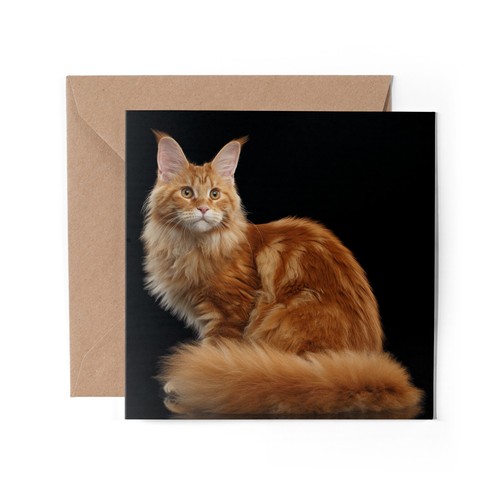 Greeting card red ginger - x,