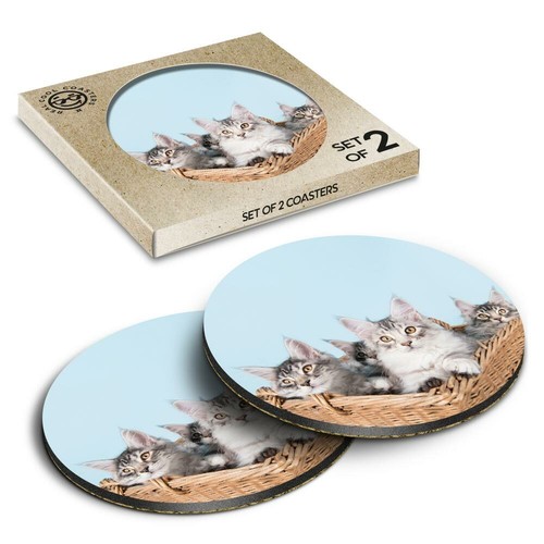 Boxed round coasters - 2, x